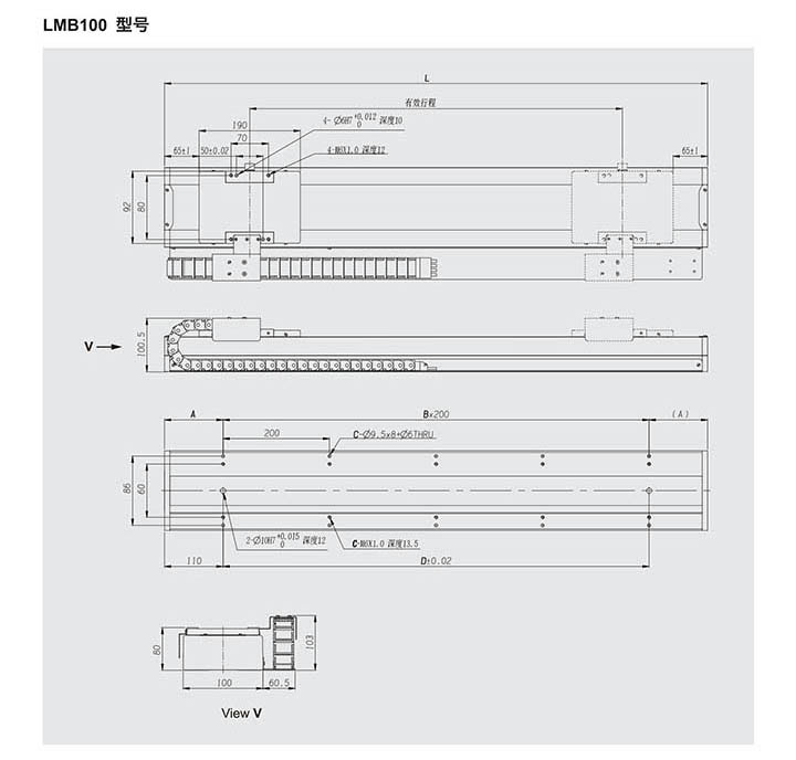 LMB直线电机模组100型号